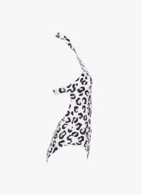 One-piece swimming costume - White & Black