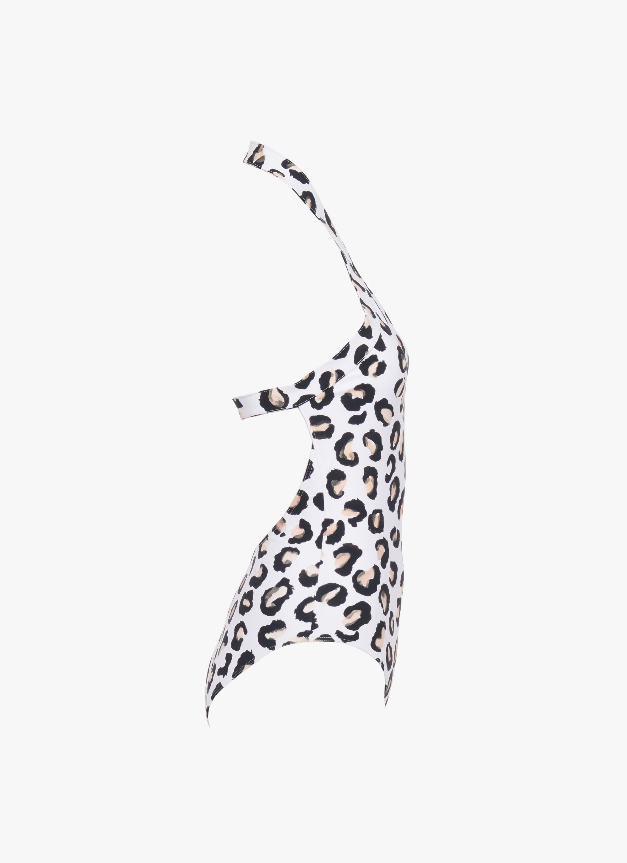 One-piece swimming costume - White & Black