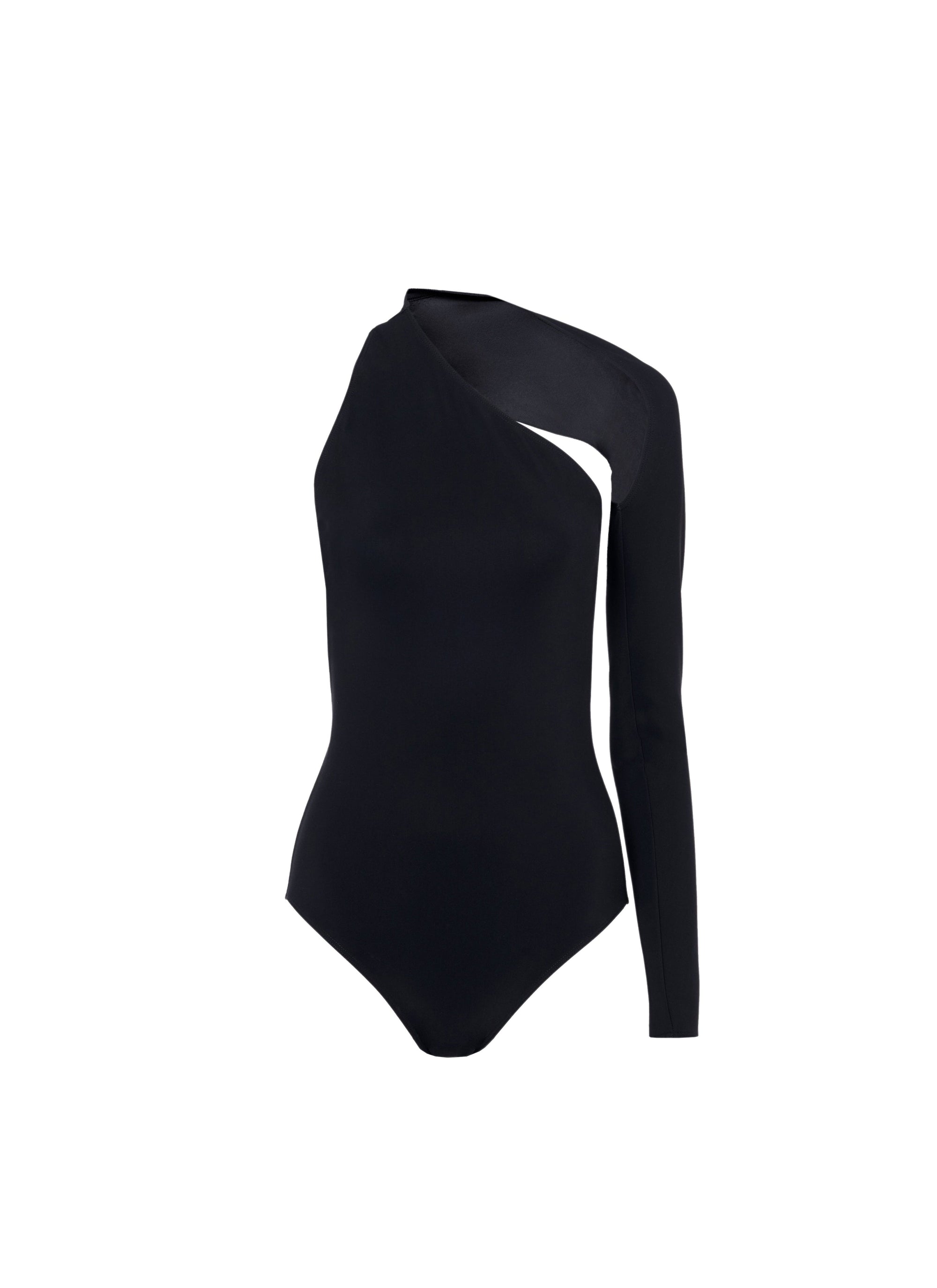 Maillot asymétrique - Noir Alaïa