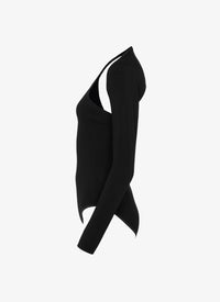 Asymmetric swimming costume - Alaia Black