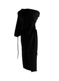 Robe drapée - Noir Alaia