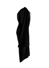 Robe de bain à capuche drapée - Noir Alaïa