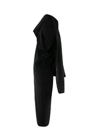 Robe de bain à capuche drapée - Noir Alaïa