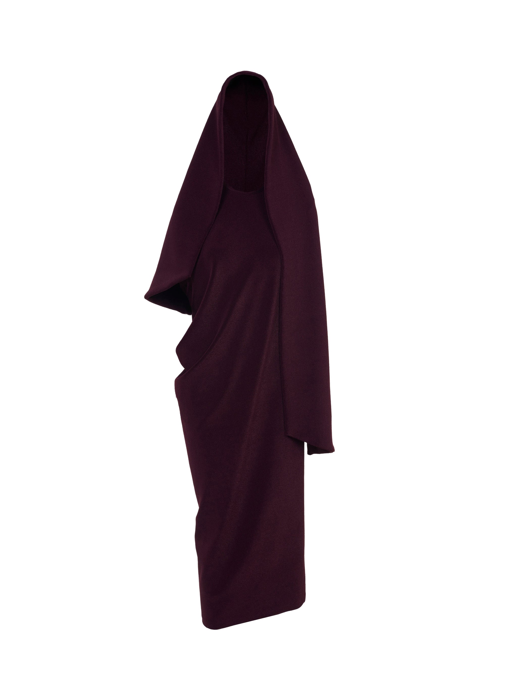 Robe à capuche - Aubergine