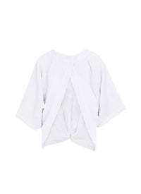 Peignoir cape courte - Blanc