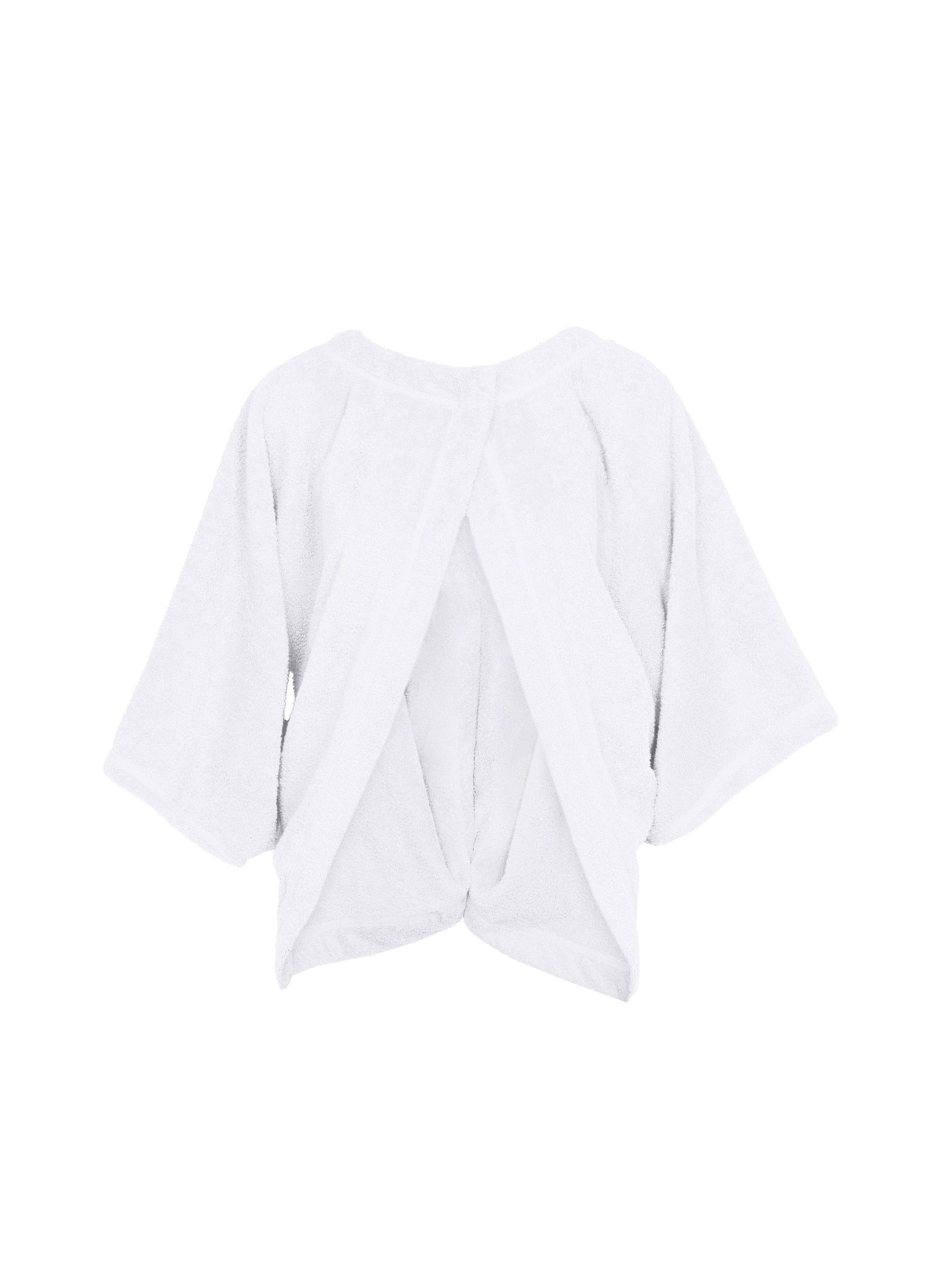 Peignoir cape courte - Blanc