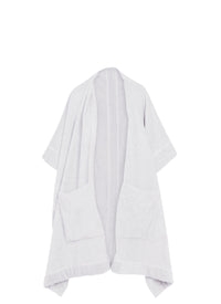 Midi Hooded Bathrobe - White