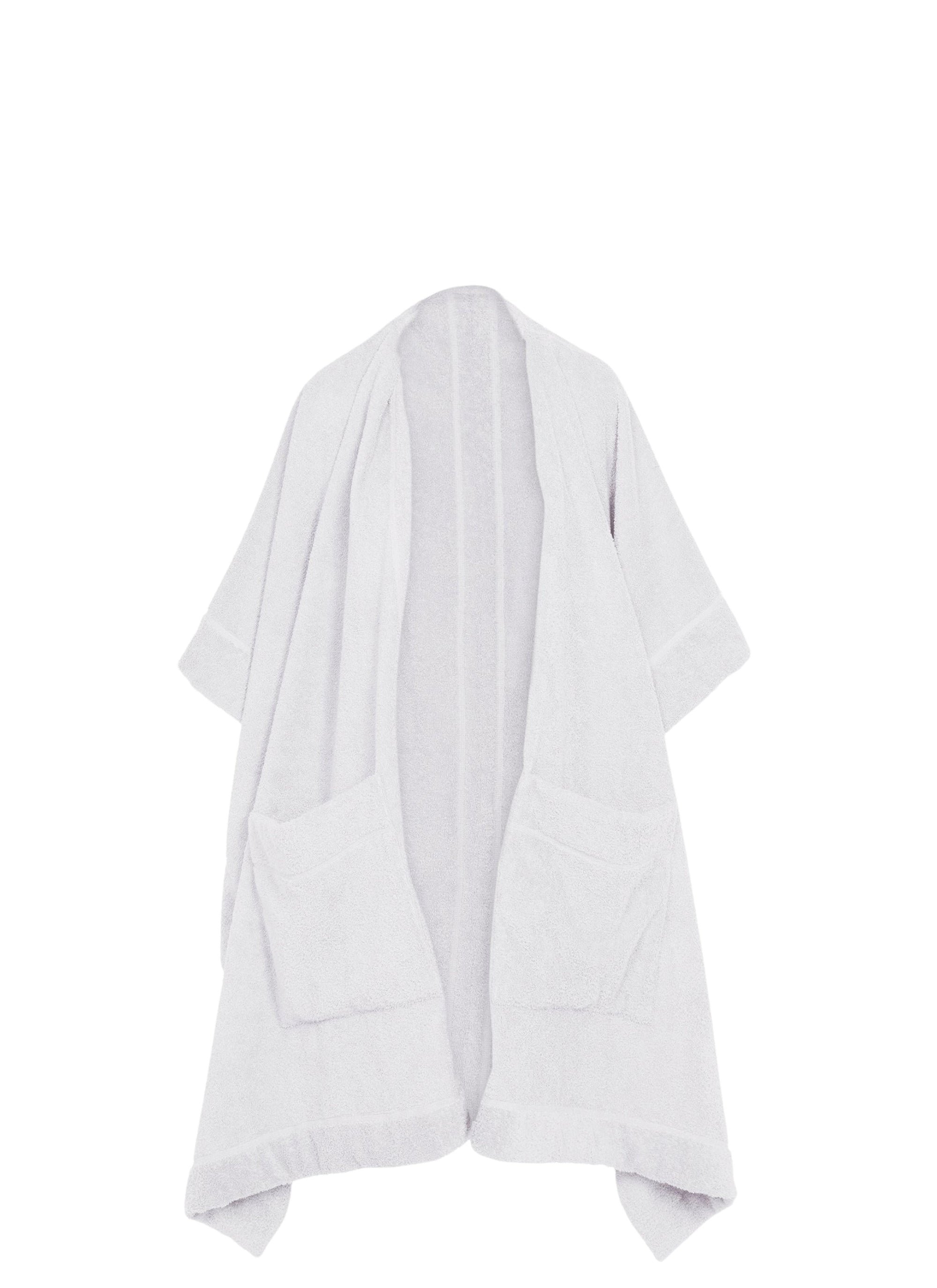 Midi Hooded Bathrobe - White