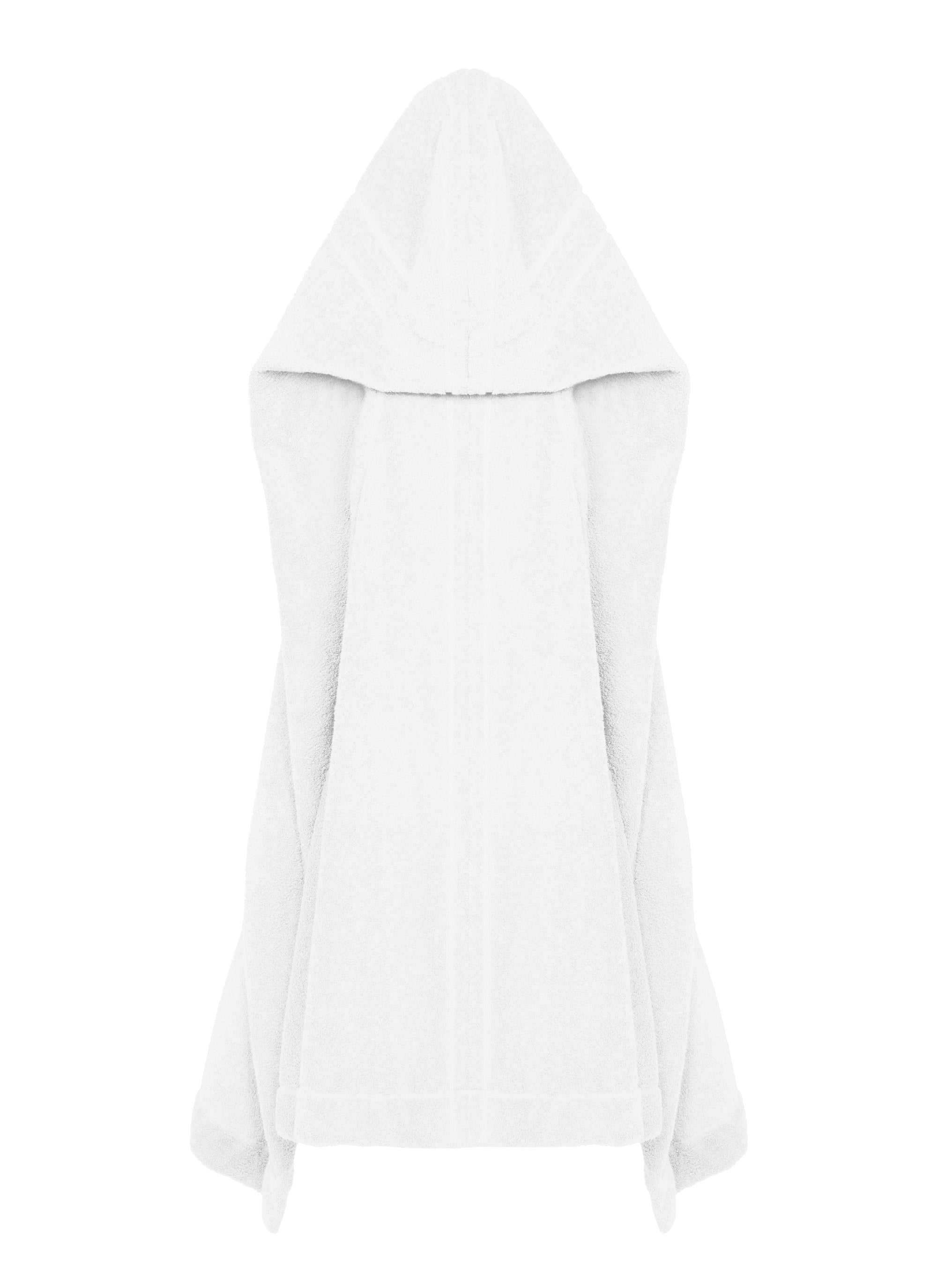 Midi Hooded Bathrobe - White