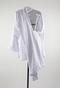 Peignoir ceinture - Blanc