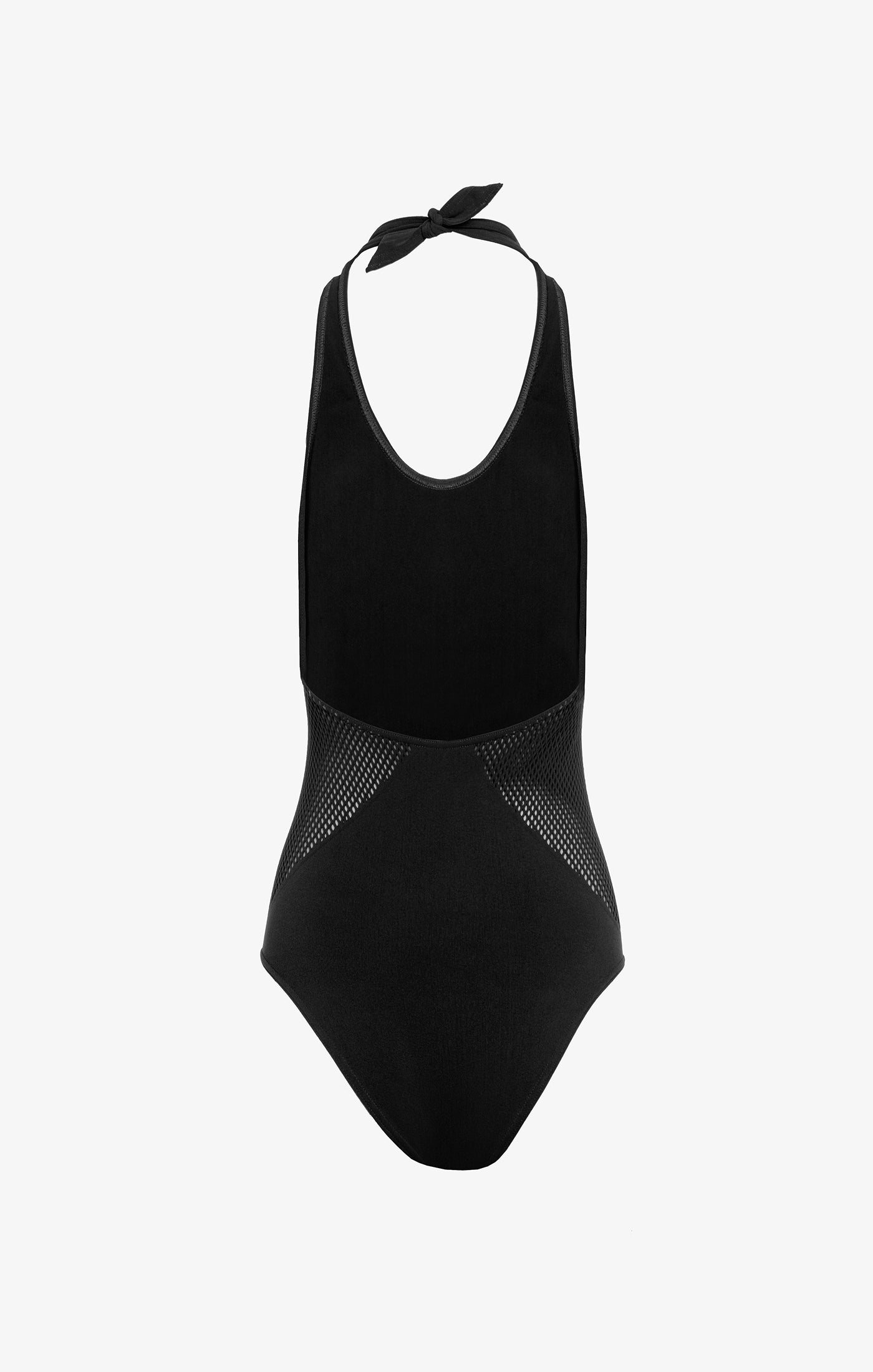 Maillot de bain une pièce dos nu sans coutures - Noir Alaïa