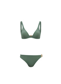 Sculpting triangle swimming costume - Sage