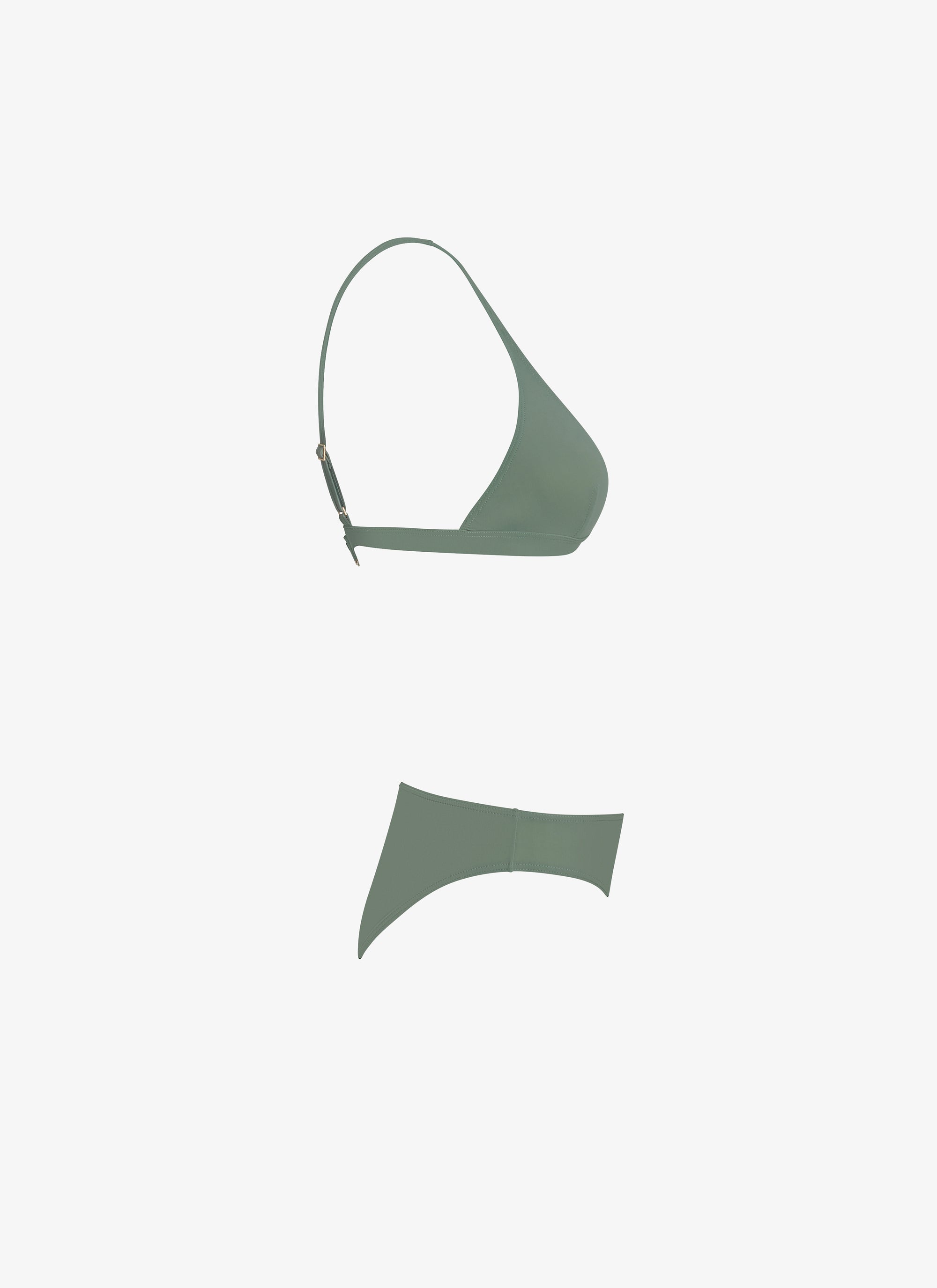 Sculpting triangle swimming costume - Sage