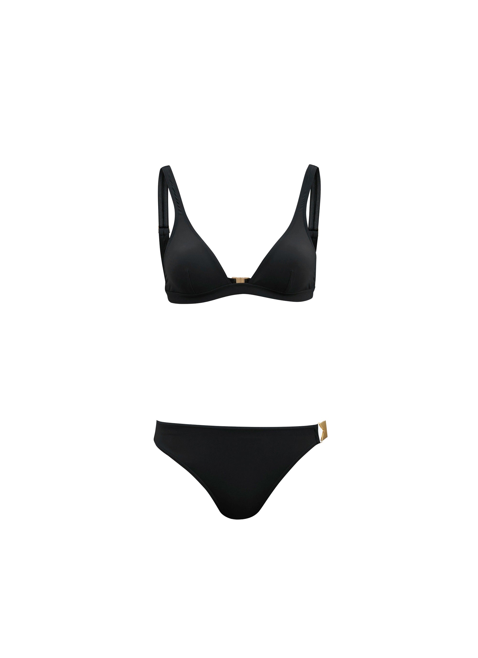Maillot de bain triangle sculptant - Noir Alaïa