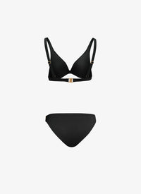 Maillot de bain triangle sculptant - Noir Alaïa