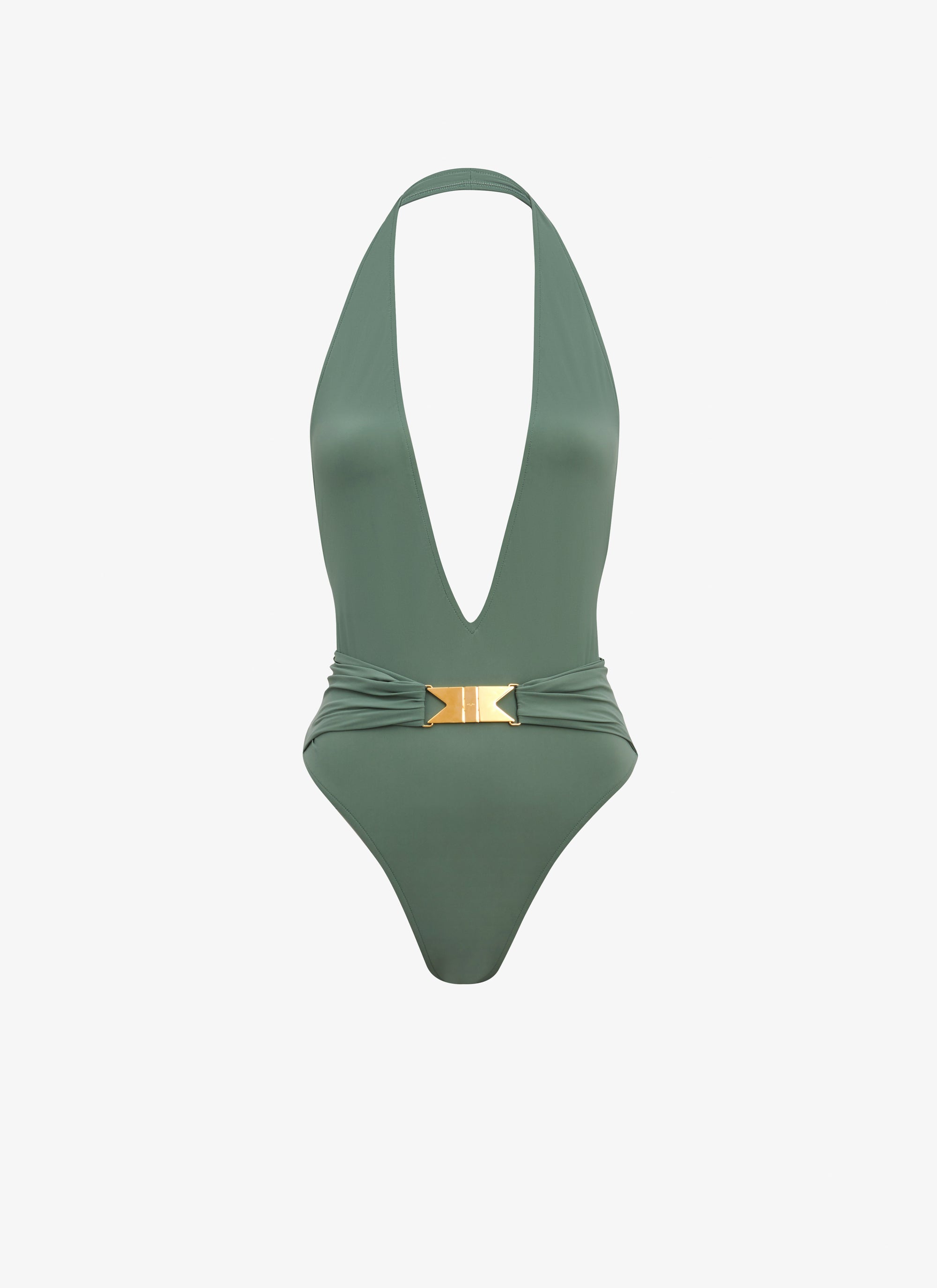 Maillot de bain dos nu sculptant - Sauge