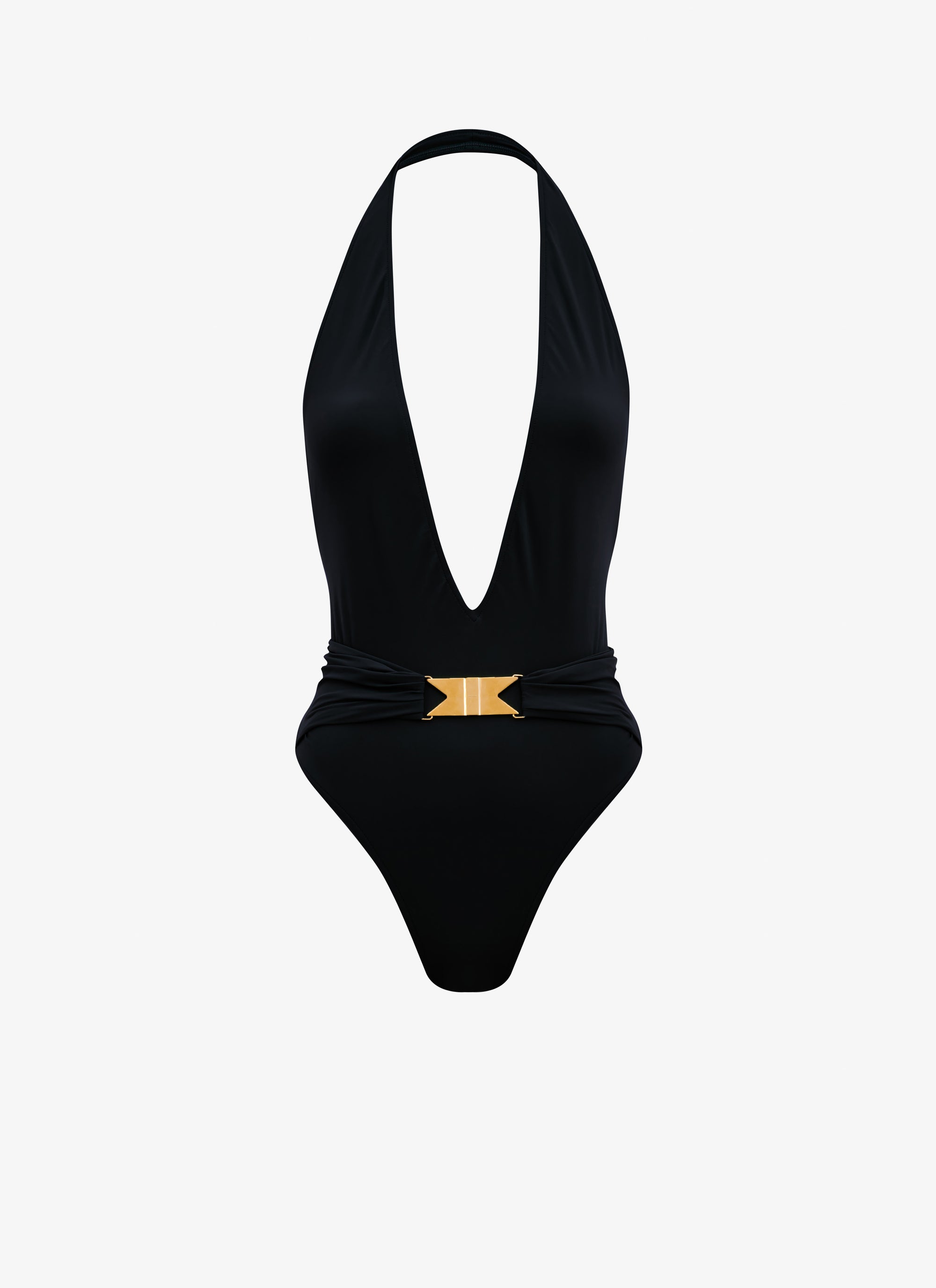 Maillot de bain dos nu sculptant - Noir Alaïa