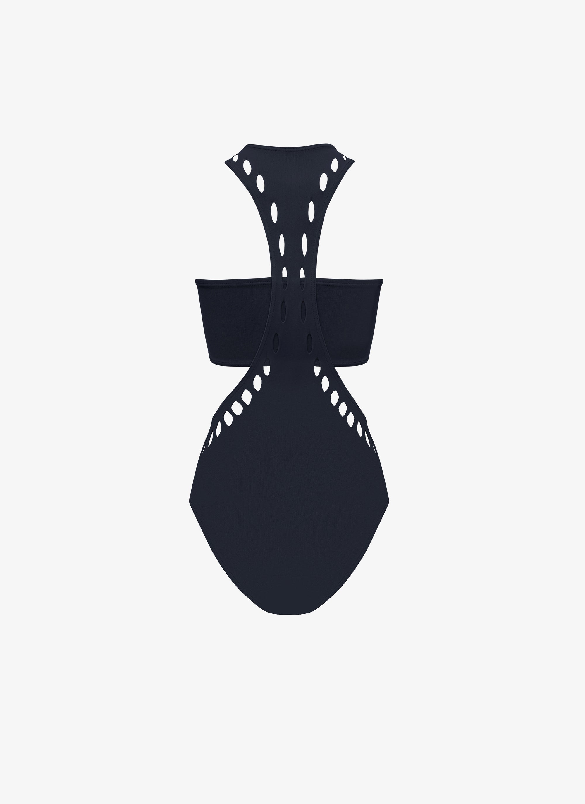 Seamless knitted swimming costume - Midnight