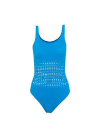 One-piece swimming costume Vienna - Azur