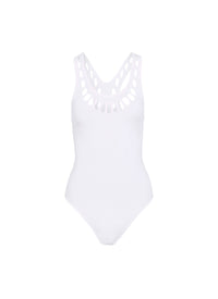 Maillot de bain une pièce laser - Blanc Optique