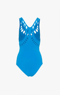 Maillot de bain une pièce laser - Azur
