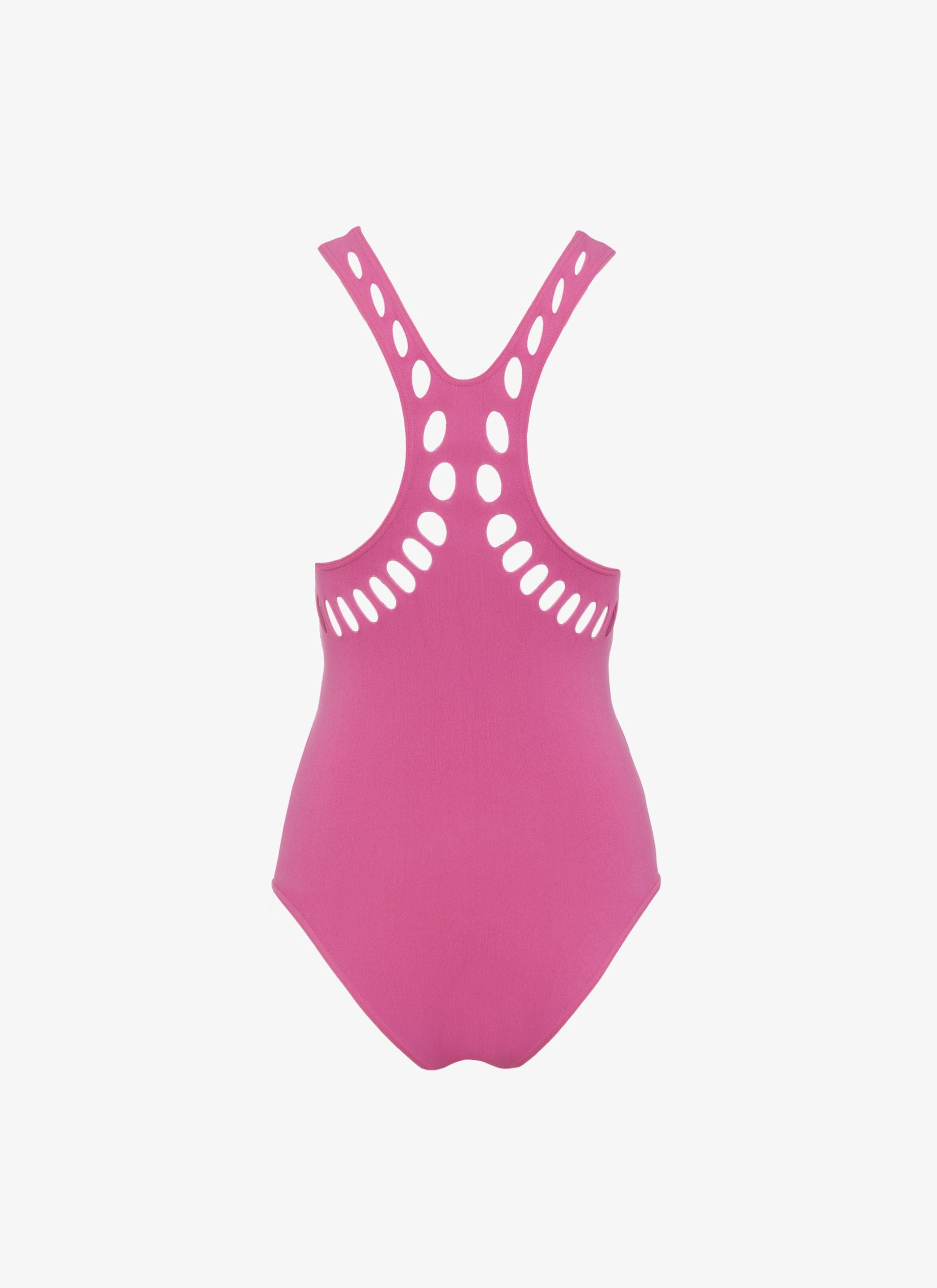 Maillot de bain une pièce laser - Rose Fluo