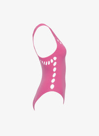 Maillot de bain une pièce laser - Rose Fluo
