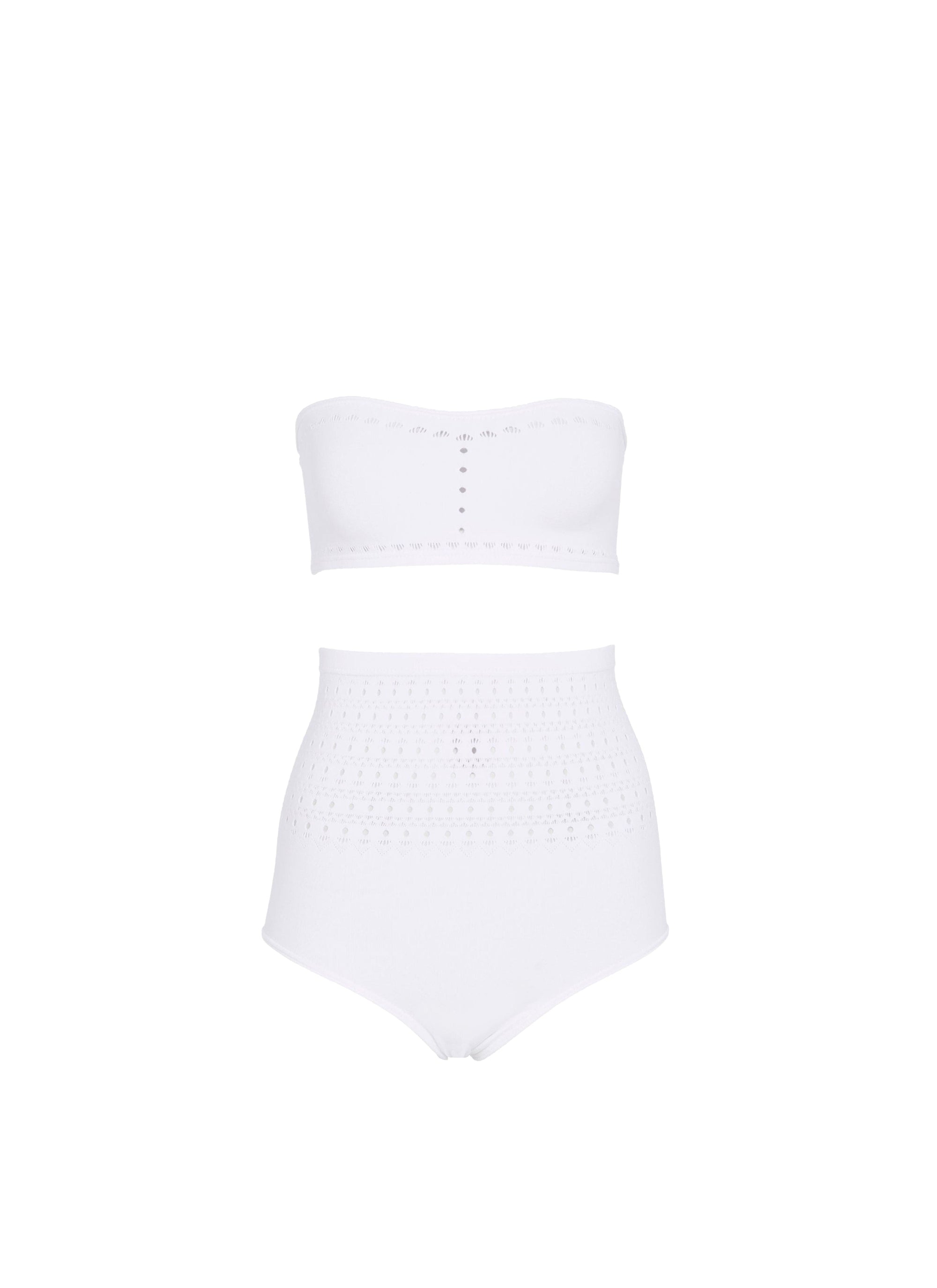 Maillot de bain bikini sans coutures - Blanc Optique
