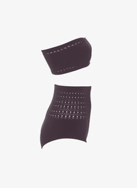 Maillot de bain bikini sans coutures - Aubergine