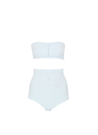 Maillot de bain bikini sans coutures - Bleu Ciel
