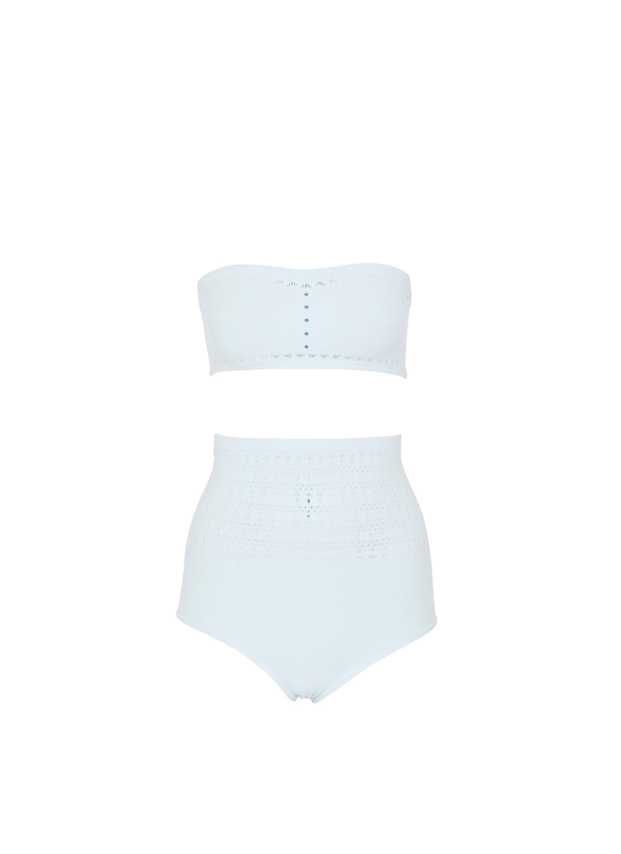 Maillot de bain bikini sans coutures - Bleu Ciel