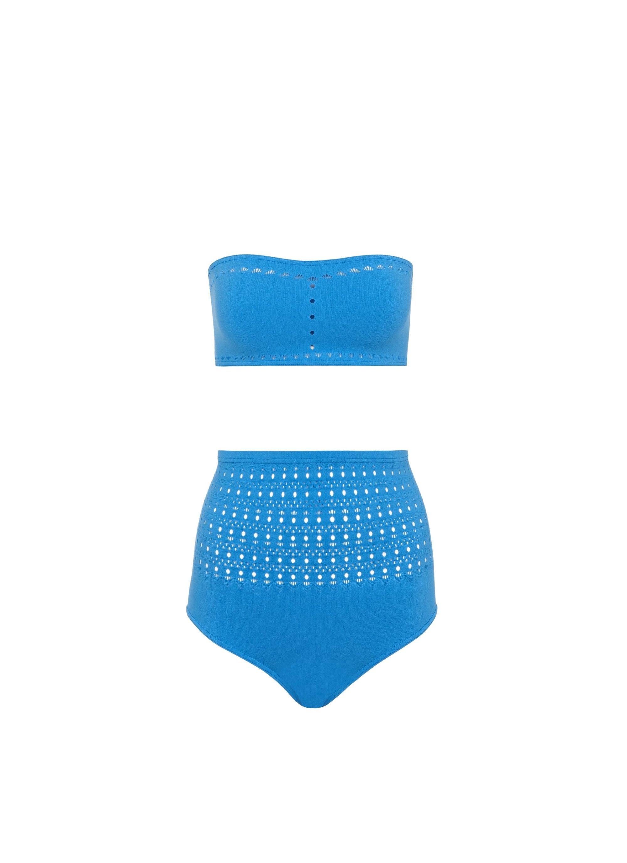 Maillot de bain bikini sans coutures - Azur