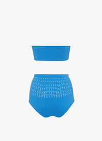 Maillot de bain bikini sans coutures - Azur
