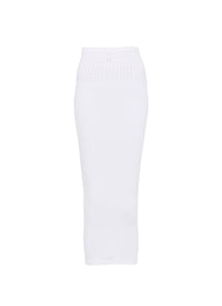 Seamless swim tube skirt - Optic White