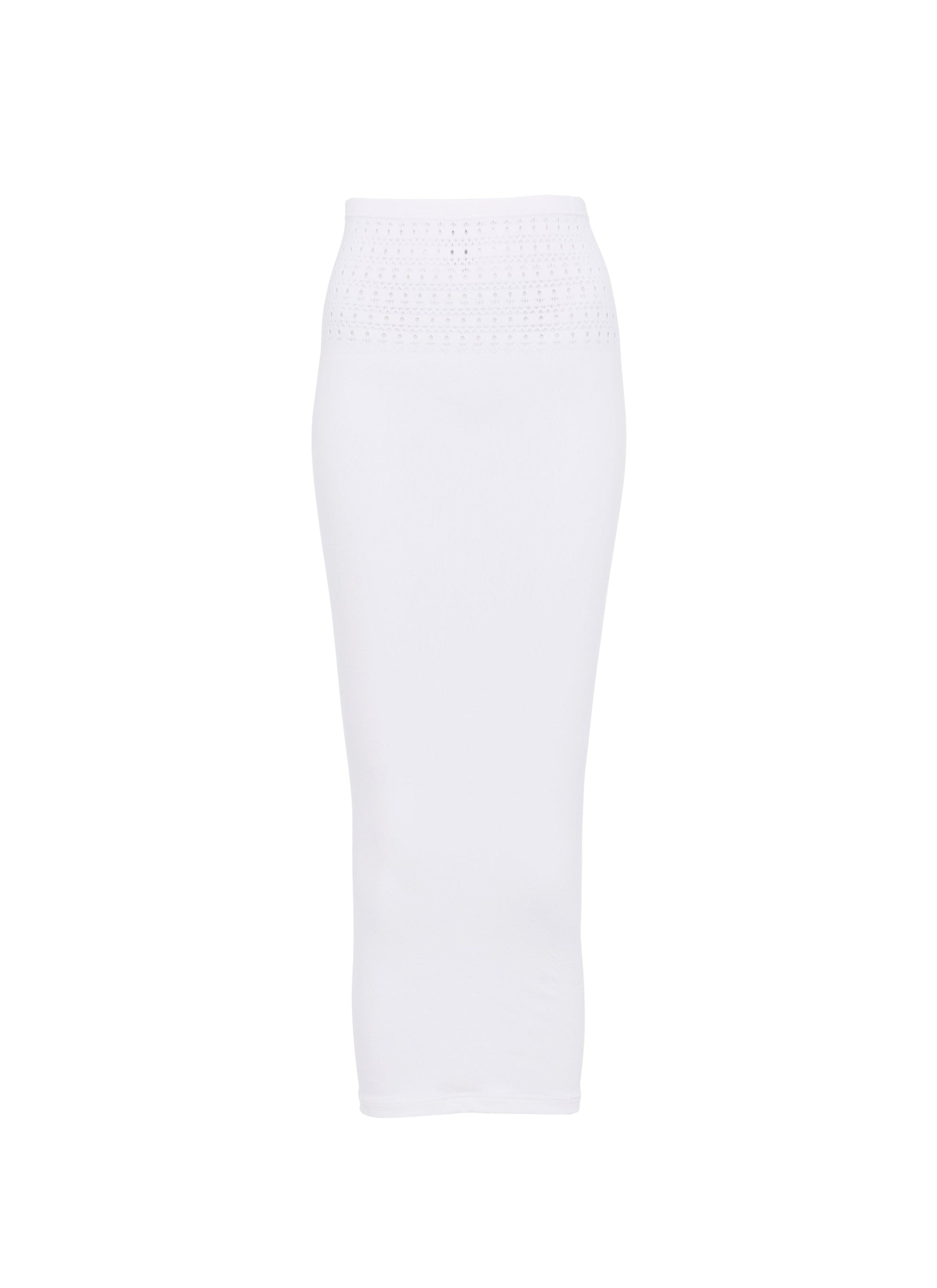 Seamless swim tube skirt - Optic White