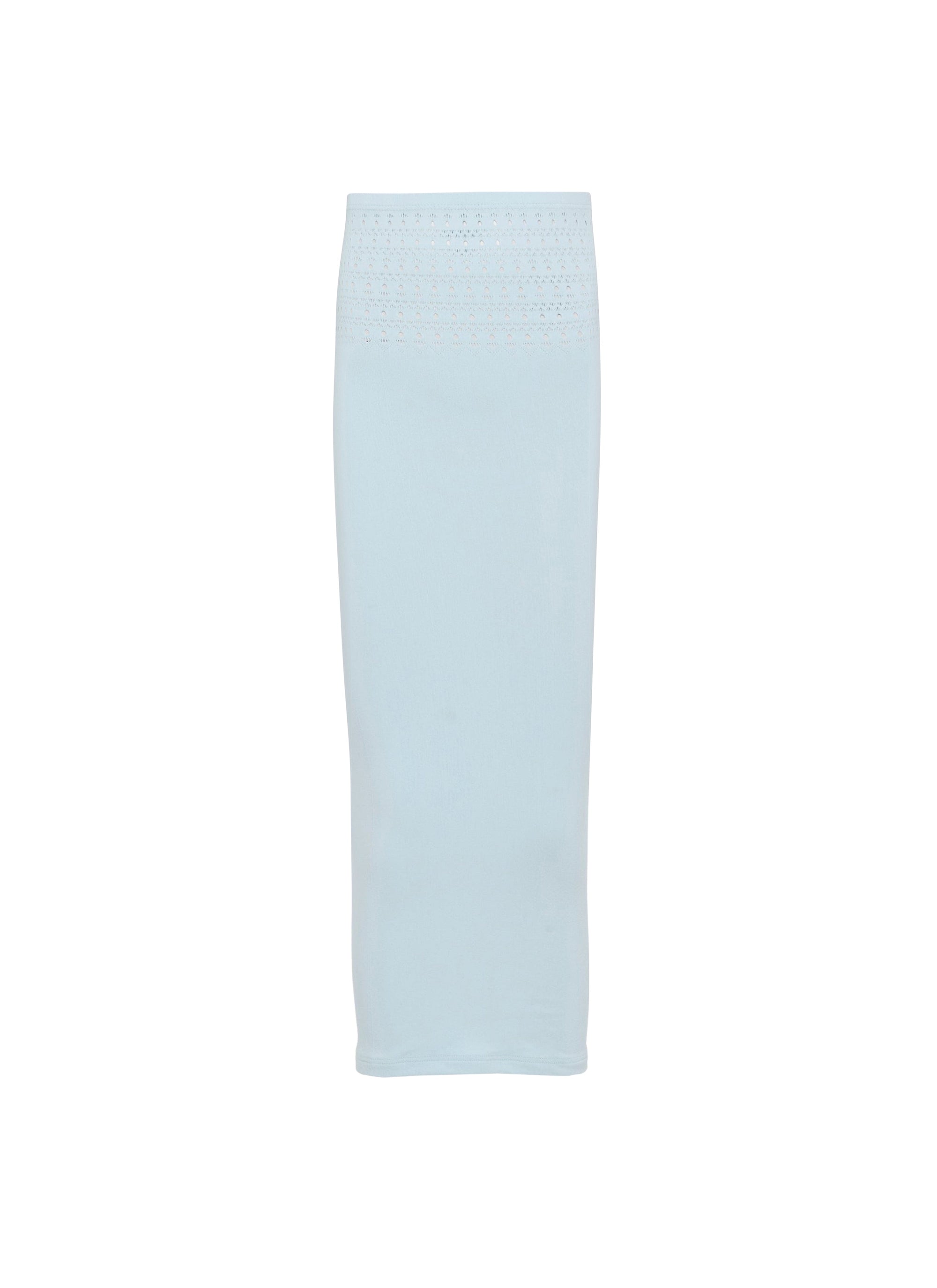 Seamless Swim Tube Skirt - Light Blue