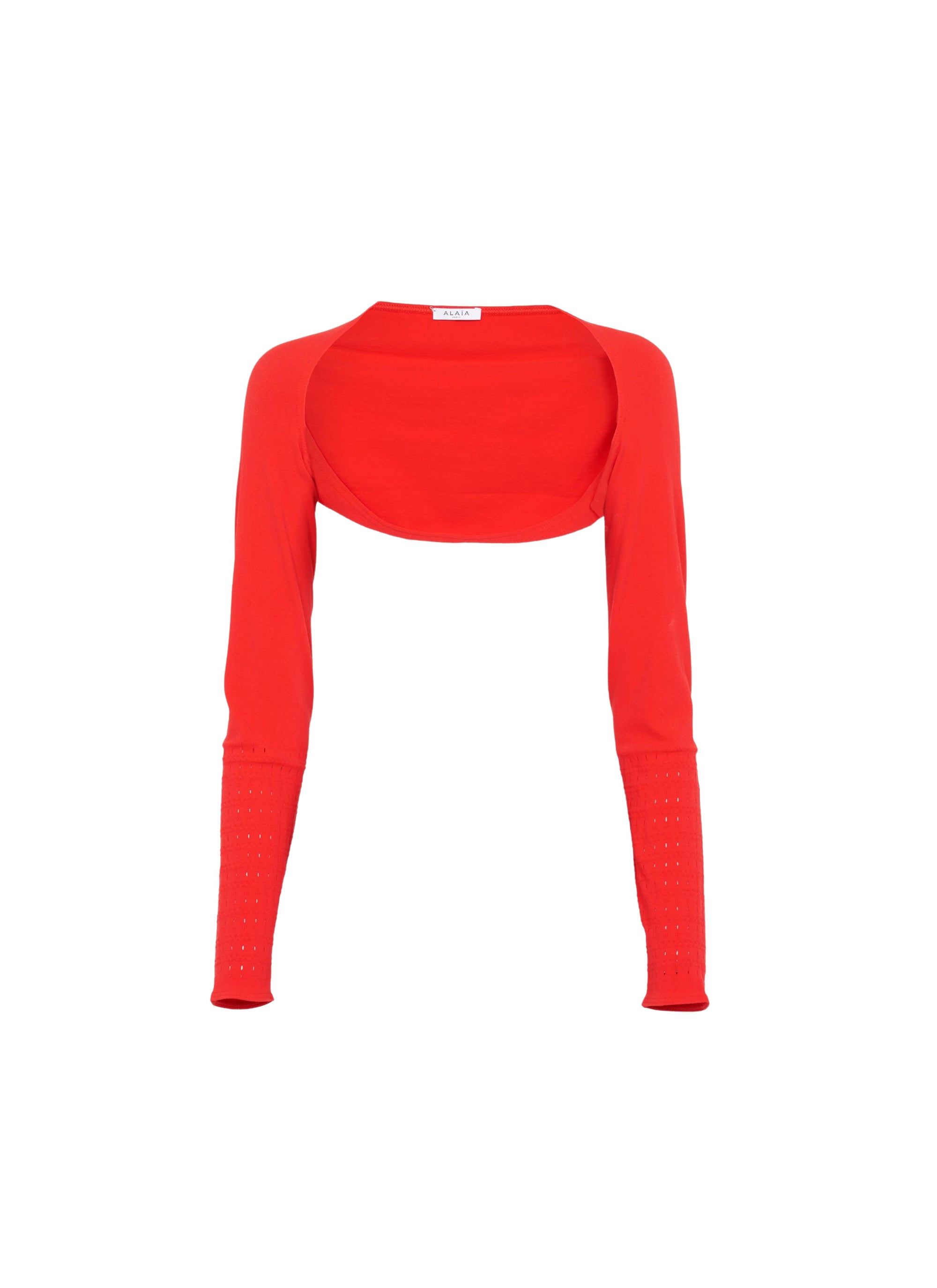 Bolero à manches longues - Ecarlate