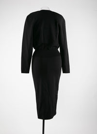 Robe crayon édition 1988 à manches longues - Noir
