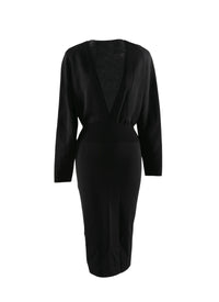 Robe crayon édition 1988 à manches longues - Noir