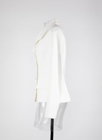 Veste en toile - Blanc Nacre