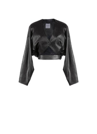 Veste en cuir - Noir