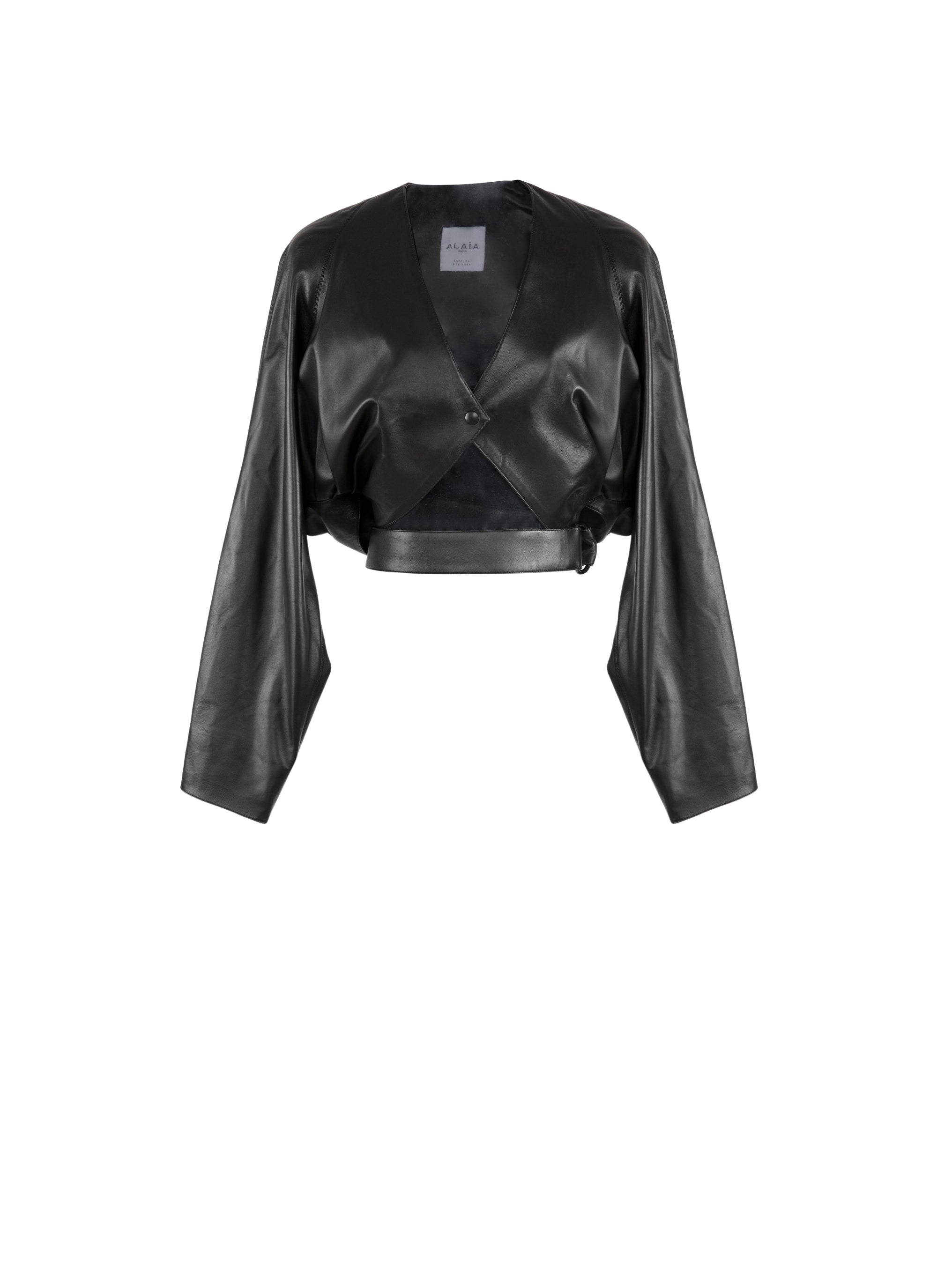 Veste en cuir - Noir