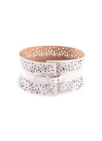 Ceinture perforée en cuir - Galet