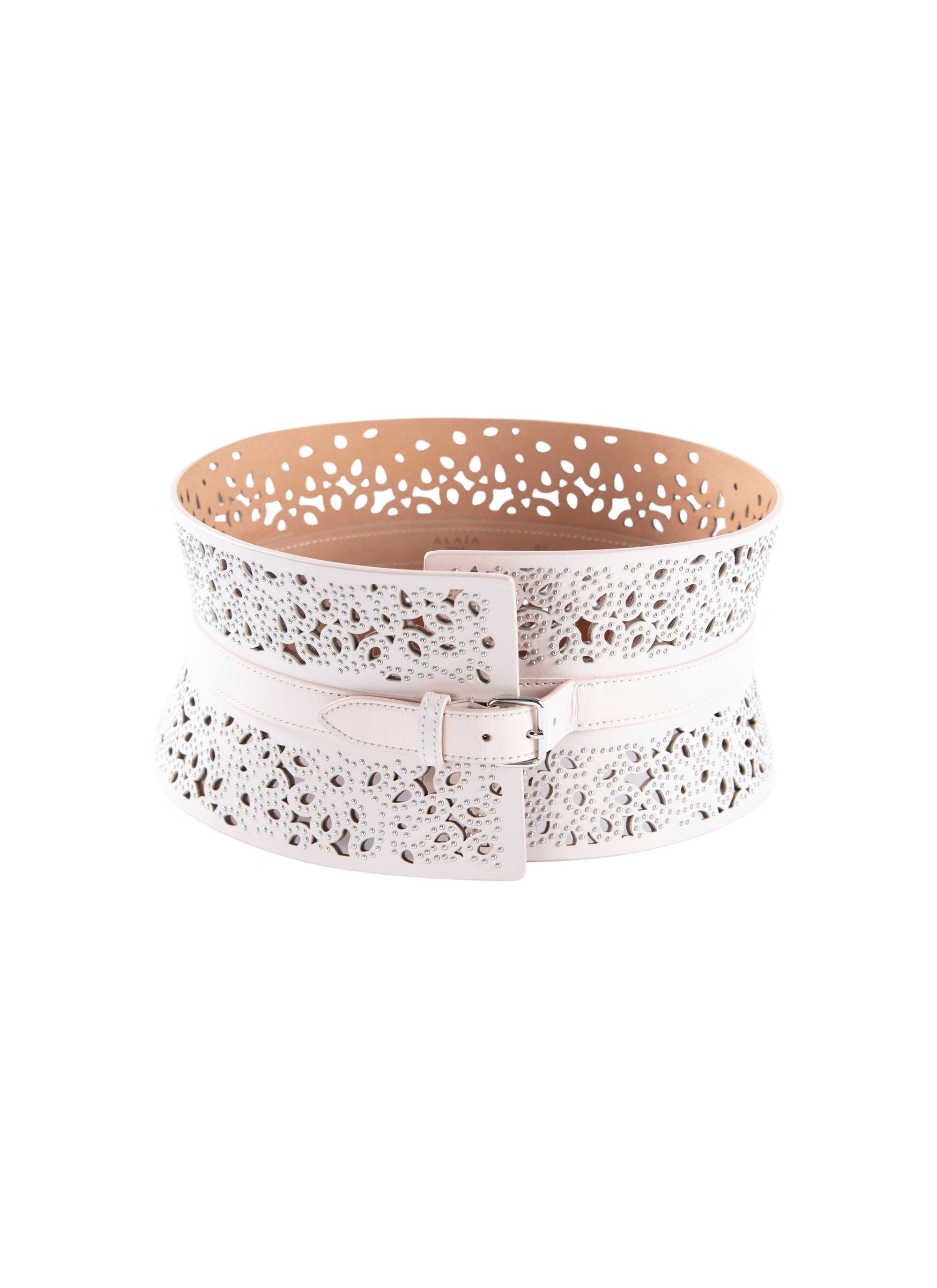 Ceinture perforée en cuir - Galet