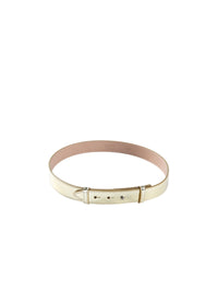 Ceinture très fine en cuir - Or
