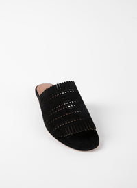 Leather sandals - Black intense
