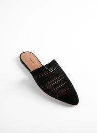 Mules en cuir - Noir