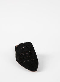 Mules en cuir - Noir