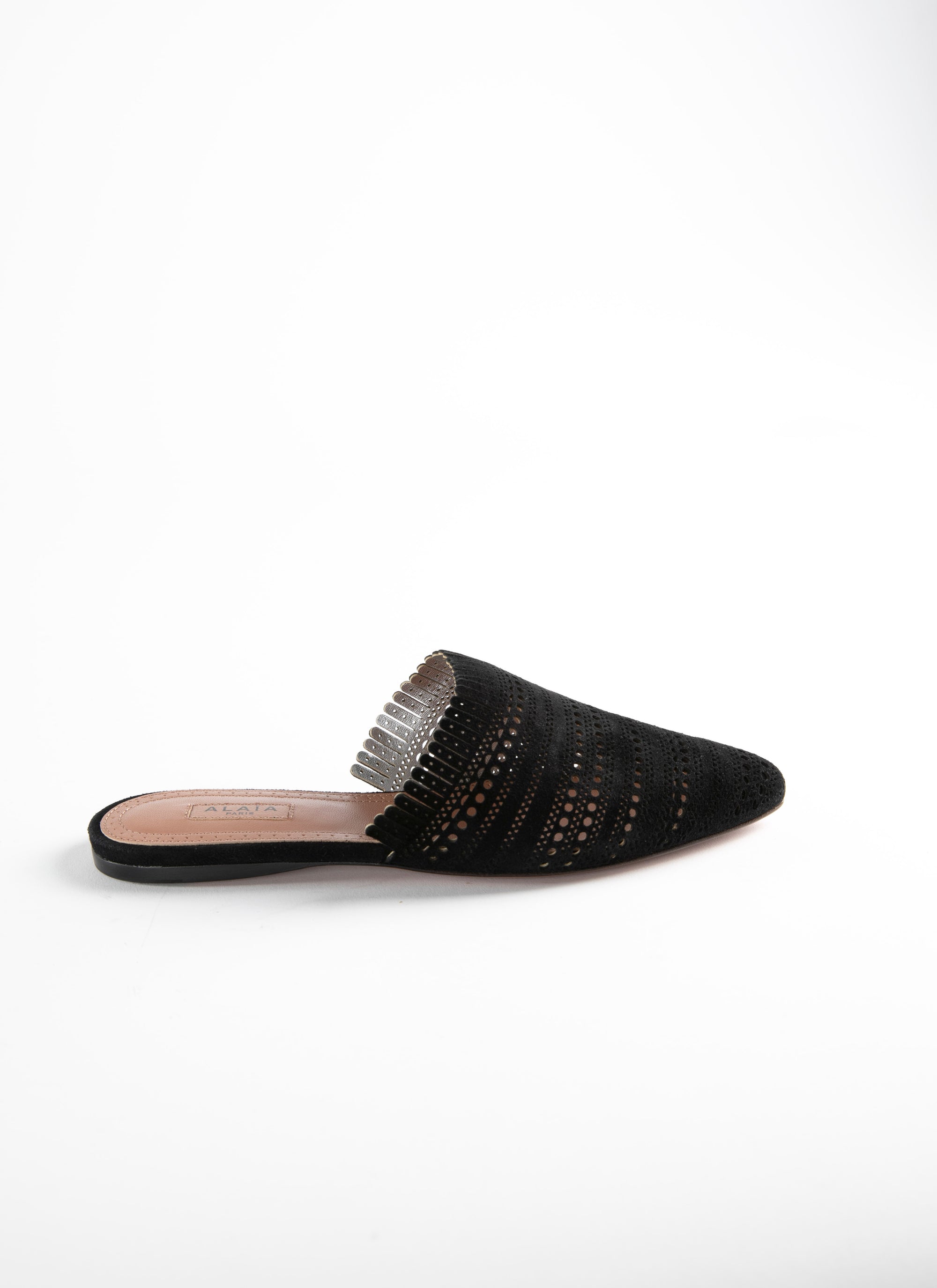 Mules en cuir - Noir
