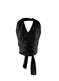 Top à dos croisé - Noir